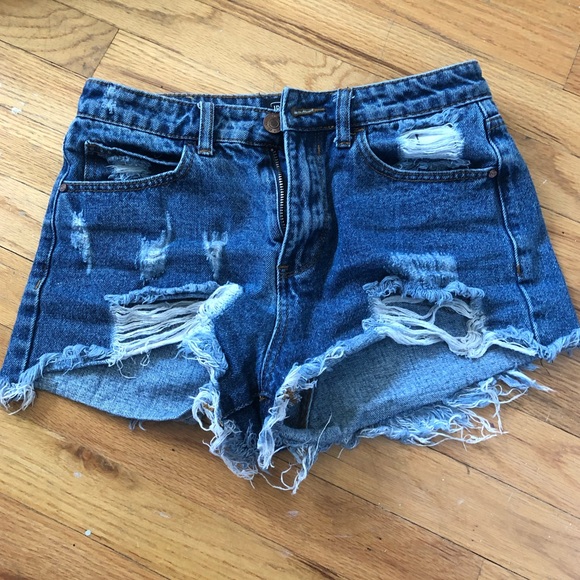 Brandy Melville Pants - Iris Jeans high-rise cutoff denim shorts